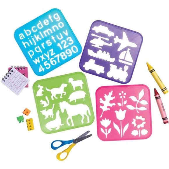 New Tupperware Stencil set with Modular Mate black seal - Picture 2 of 2